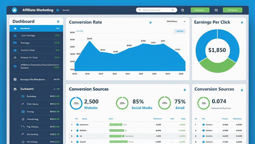 Affiliate Marketing Dashboard graphic