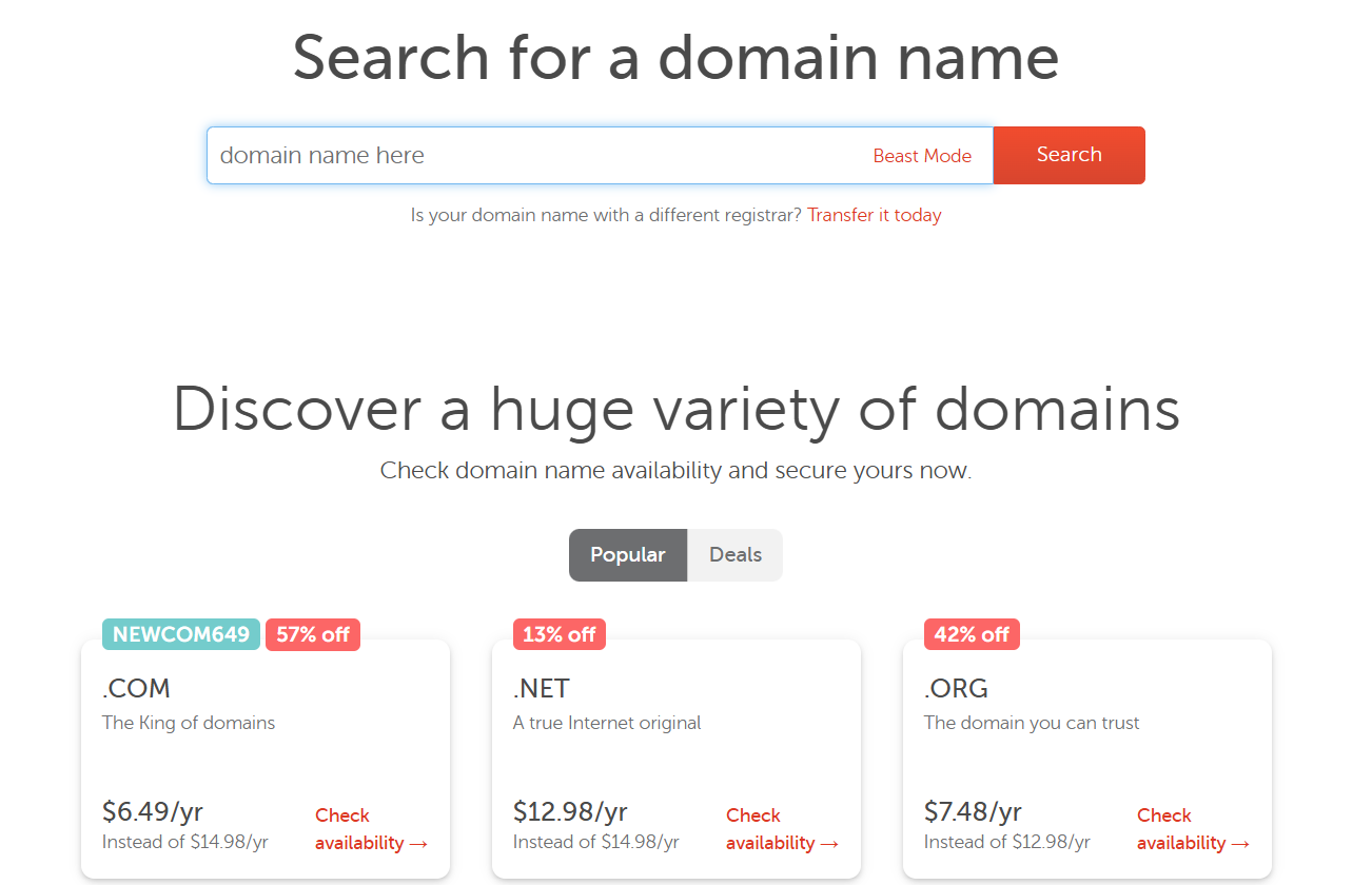 Domain name registration for how to start a blog for free and make money